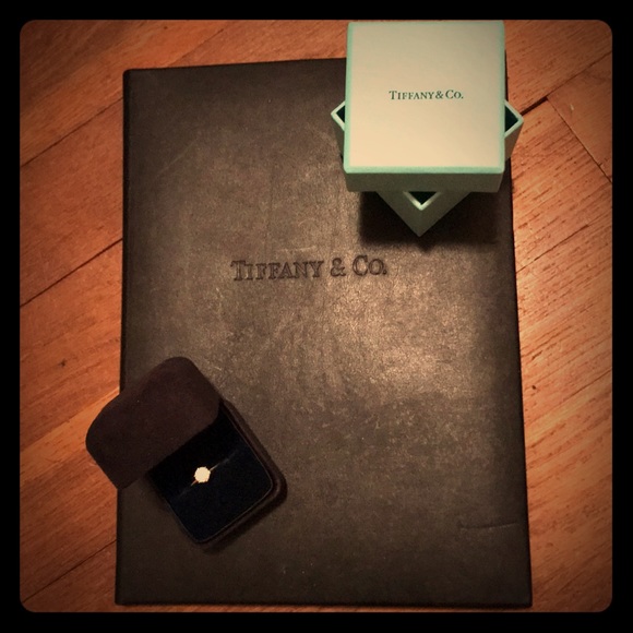 Tiffany & Co. Solitaire Platinum Engagement Ring - Picture 2 of 6